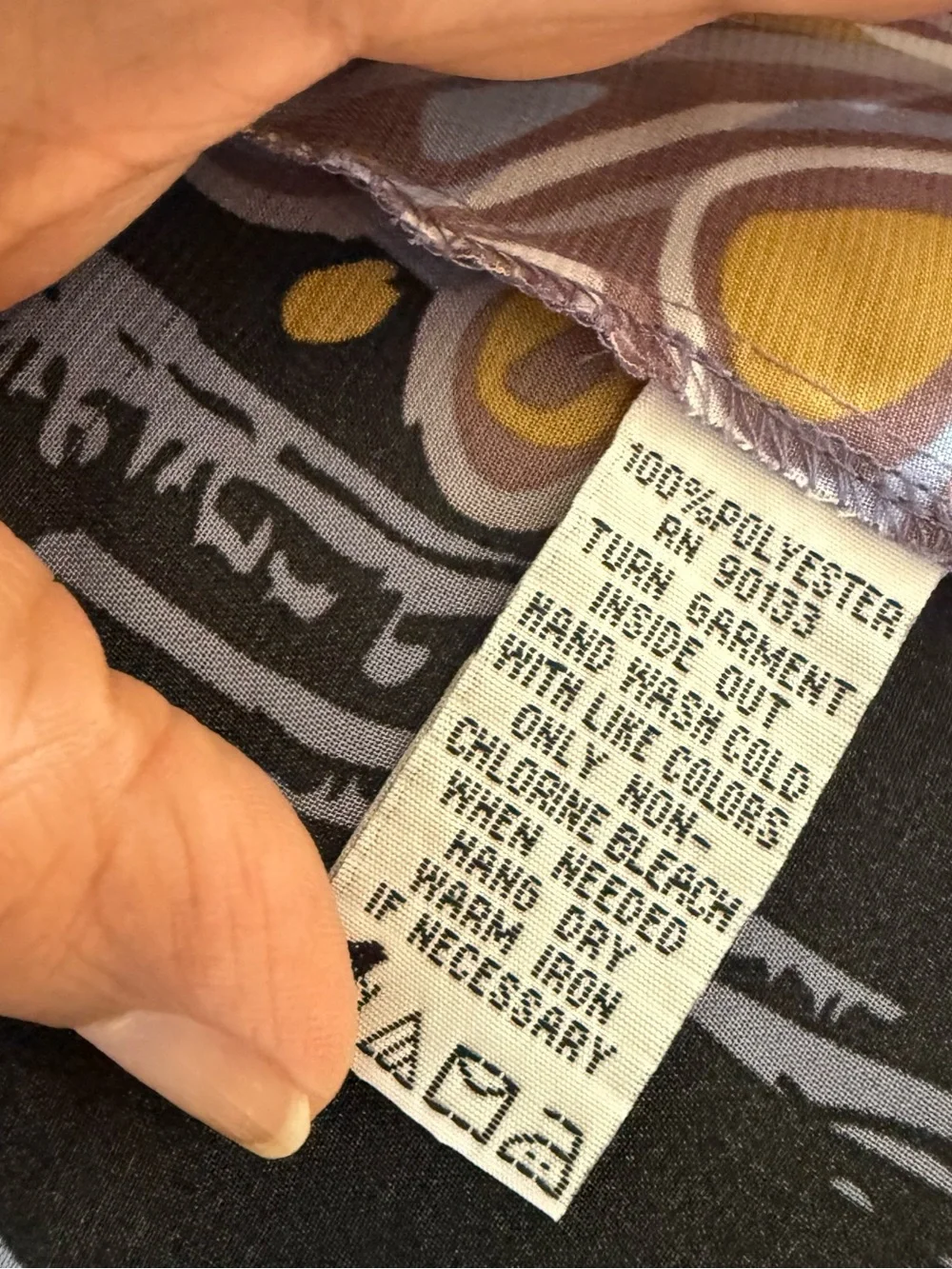Bob Mackie Black Lavender Floral Print Sheer Blazer, 1X